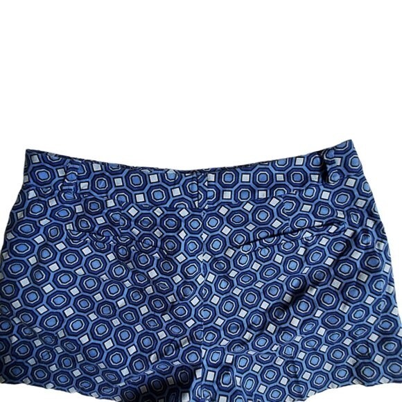 Forever 21 Blue Geometric Print Shorts sz M - Picture 4 of 12